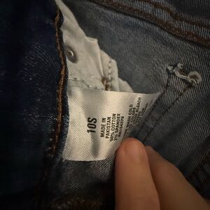 Aeropostale Mid Rise Bootcut Jeans - Dark Blue